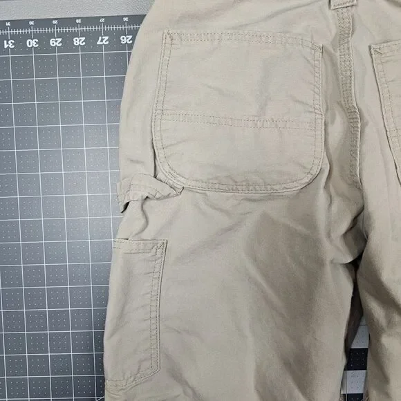 Carhartt B151 Pants Mens 31x30 Tan Carpenter Dungaree Loose